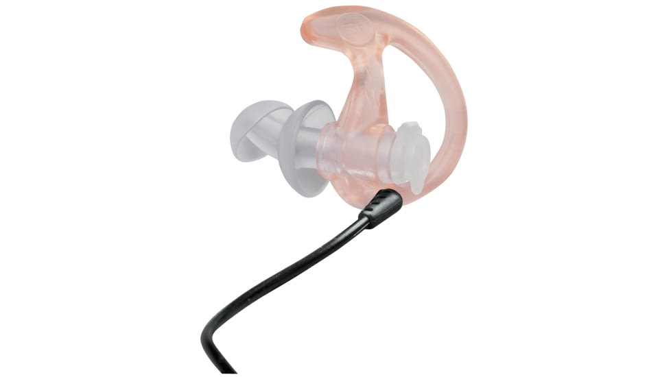 SureFire EP3 Sonic Defender Earplugs, 1 Pair, Medium, Clear, EP3-MPR