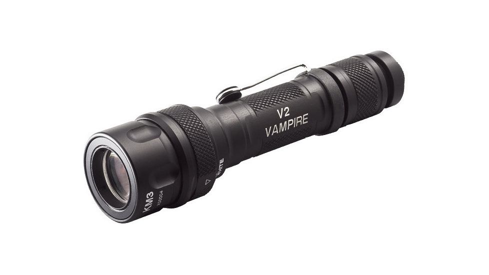 SureFire V2 Vampire Flashlight Dual-Output White / IR LED, Black V2-BK