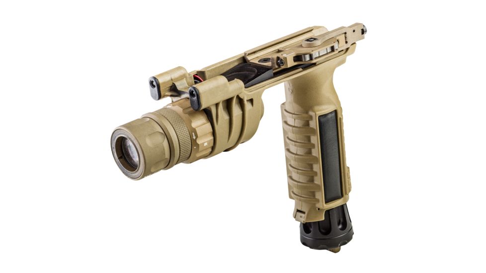 Surefire Vertical Foregrip Vampire 150 Lu. Weapon Light, Tan/Blue, White and IR Outut, 120 M 194331