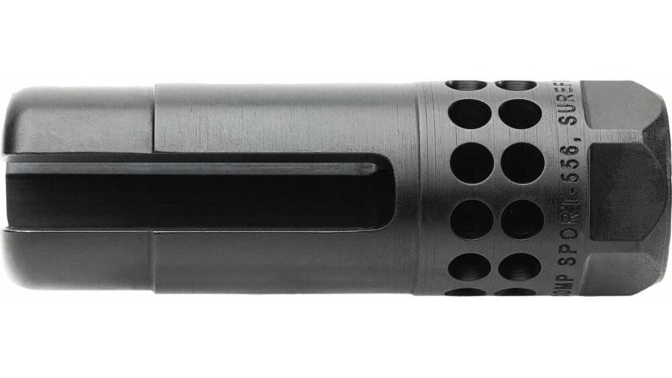 SureFire Warcomp Sport Flash Hider, 762-5/8-24, Black, WARCOMP-SPORT-762-5/8-24