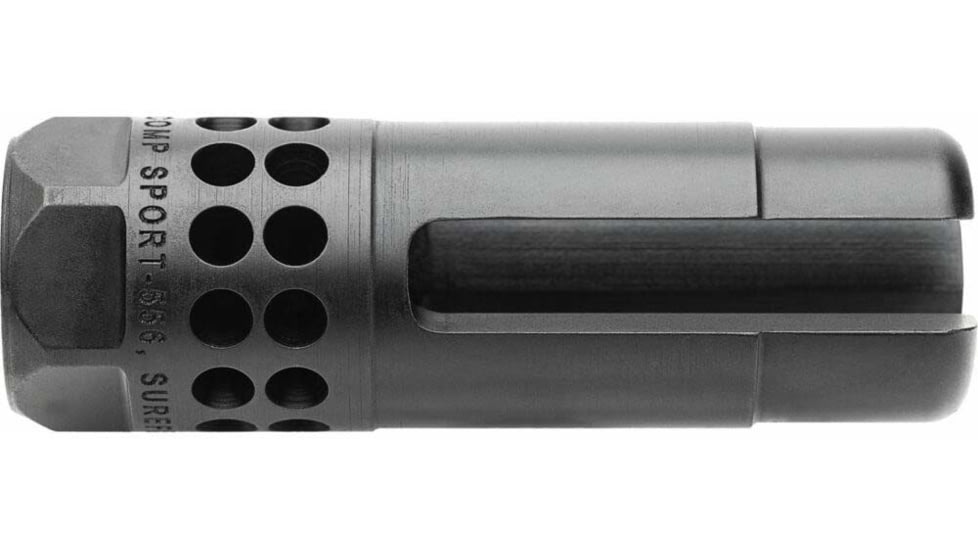 SureFire Warcomp Sport Flash Hider, 762-5/8-24, Black, WARCOMP-SPORT-762-5/8-24
