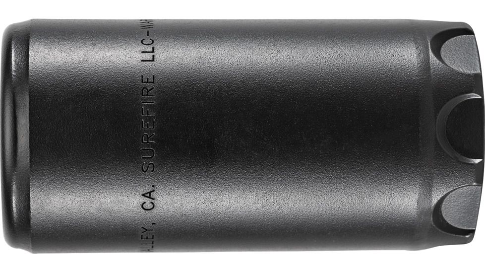 SureFire Warden Blast Diffuser, Multi Caliber, 1/2-28, Black, WARDEN-1/2-28-BK