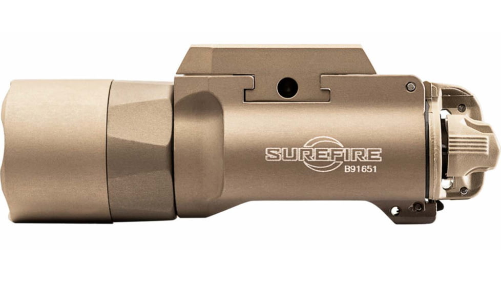 SureFire X300 Turbo Series High-Candela LED Thumb Screw Rail Mount Handgun Weapon Light, Tan, X300T-B-TN