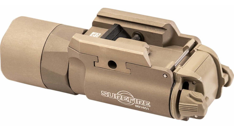 SureFire X300 Turbo Series High-Candela LED Thumb Screw Rail Mount Handgun Weapon Light, Tan, X300T-B-TN