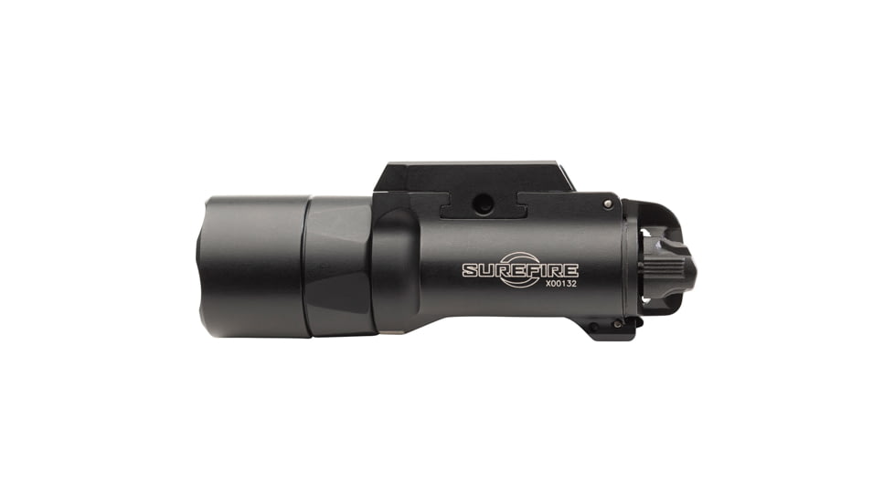 SureFire X300T Turbo Series High-Candela LED Weapon Light, 123A Lithium, White Light, 650 Lumens, Black, X300T-B