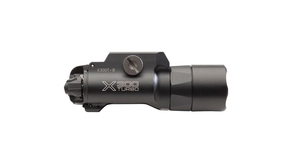 SureFire X300T Turbo Series High-Candela LED Weapon Light, 123A Lithium, White Light, 650 Lumens, Black, X300T-B