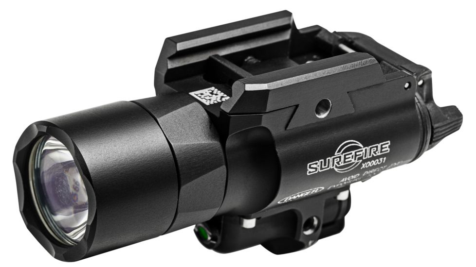 SureFire X400 Weapon Light With Green Laser, 1000 Lumens, Black, X400U-A-GN