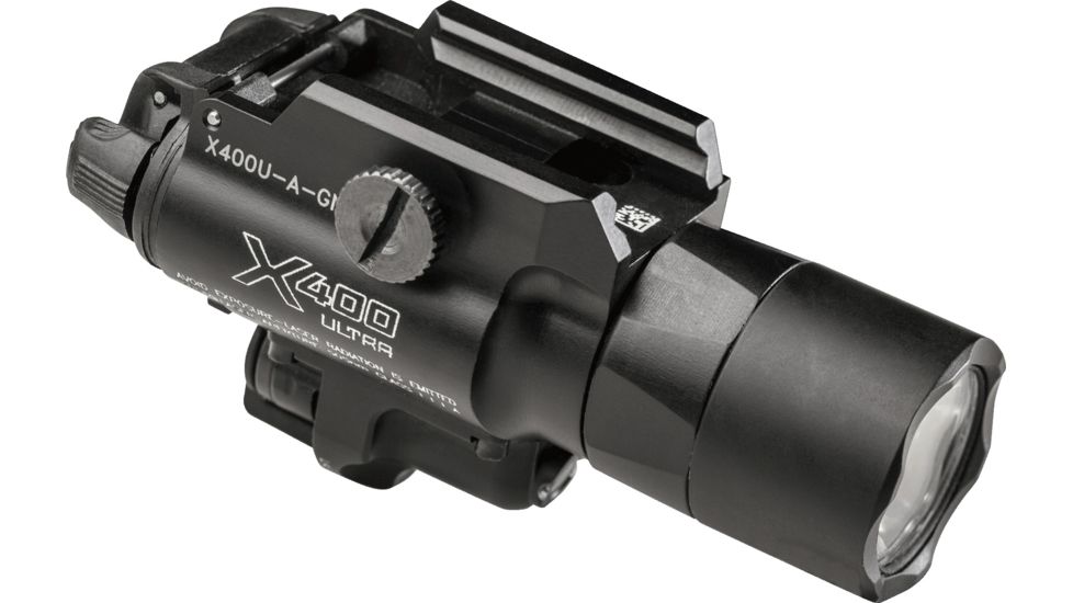 SureFire X400 Ultra Flashlight, CR123A, Red, 1000 Lumens, Black, X400U-A-RD