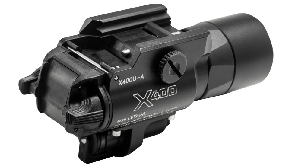 SureFire X400 Ultra Flashlight, CR123A, Red, 1000 Lumens, Black, X400U-A-RD