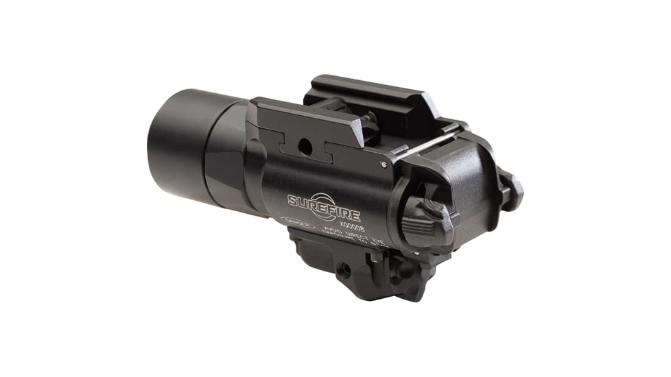 SureFire X400T Turbo Series High-Candela LED Weaponlight, 123A Lithium, Red Laser, 600 Lumens, Black, X400T-A-RD