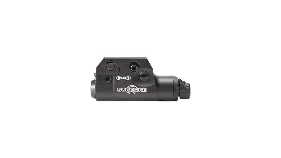 SureFire XC2-A Light&amp;Laser Compact Pistol Light With Laser, 5Mw, 635 Nm, Red 1.5V, Wedge Lock Universal/Picatinny Rail Mount, 300 Lumens, One Aaa Battery, Type Iii Anodized Aluminum, Black, XC2-A