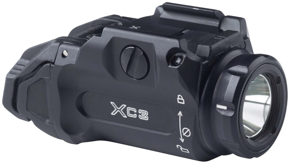 SureFire XC3-B Single Cell, LED, Dual Fuel, Compact Pistol Light, 1X RCR123, 1000 Lumen, 7200 Candela, Black, XC3-B