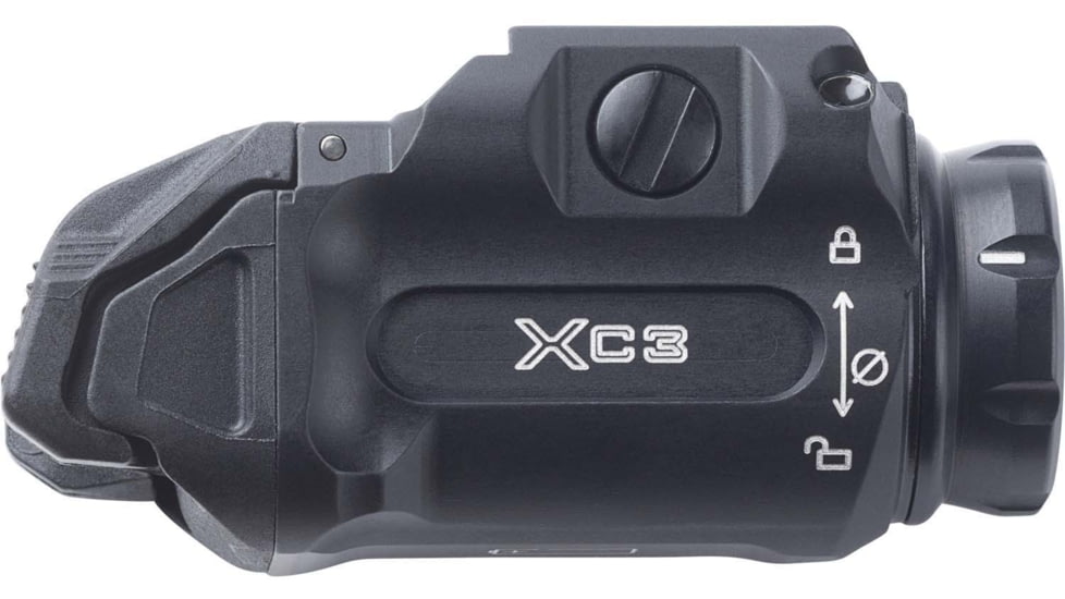 SureFire XC3-B Single Cell, LED, Dual Fuel, Compact Pistol Light, 1X RCR123, 1000 Lumen, 7200 Candela, Black, XC3-B