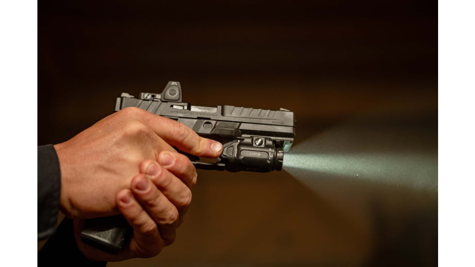 SureFire XC3-B Single Cell, LED, Dual Fuel, Compact Pistol Light, 1X RCR123, 1000 Lumen, 7200 Candela, Black, XC3-B