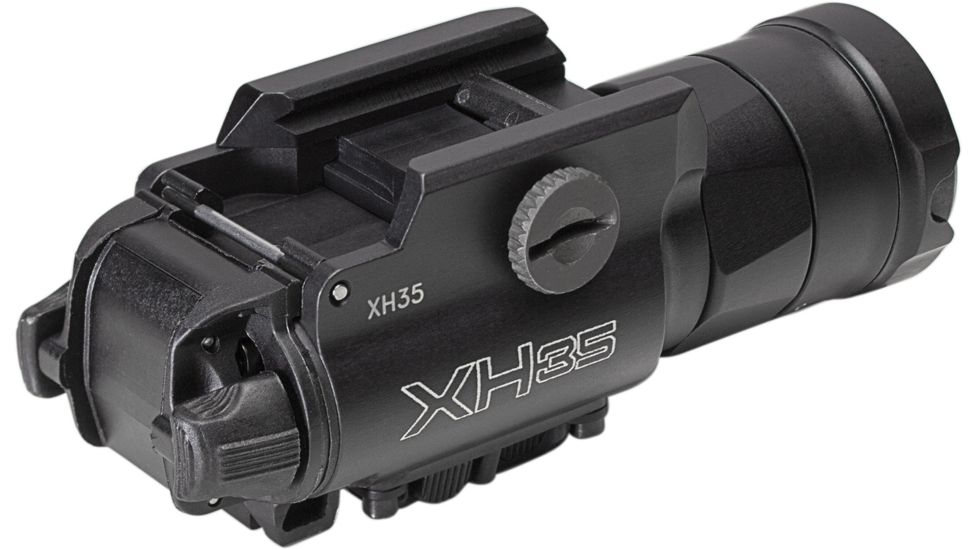 SureFire XH55 Weapon Light, 1000 Lumen LED, 635 nm Class IIIA Red Laser Sight, 6V, MasterFire RDH, Picatinny Thumbscrew Rail Mount, Black, XH55R