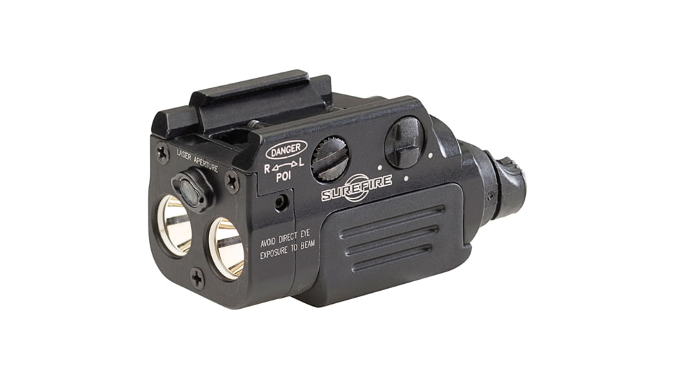 SureFire XR2 Ultra-Compact Rechargeable LED Pistol Light w/ Laser, Rechargeable Lithium Polymer, White Light / Red Laser, 800 Lumens, Black, XR2-A-RD