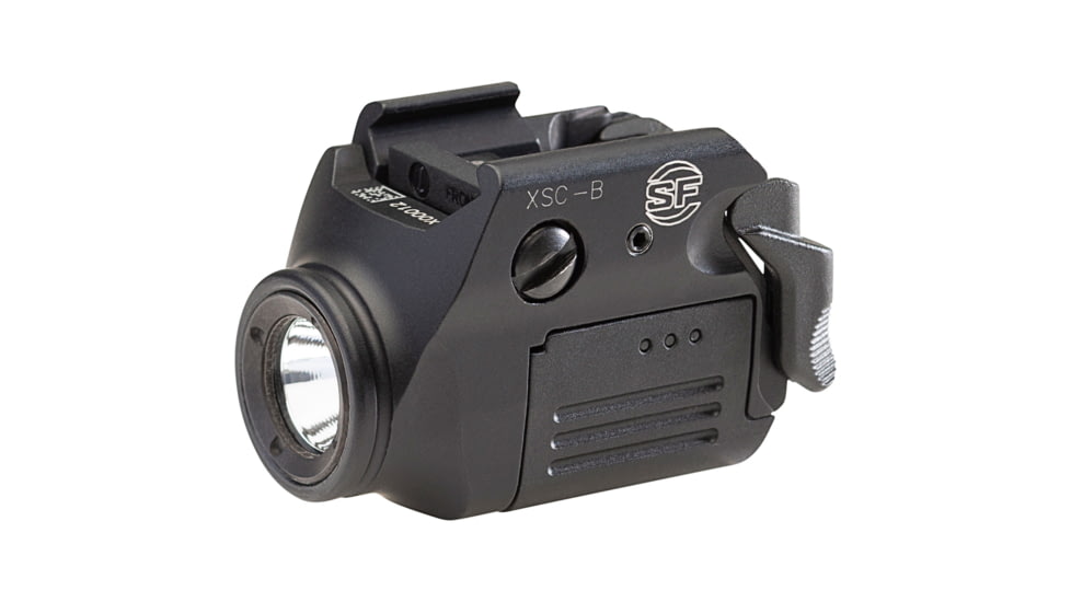 SureFire XSC-B Micro Compact LED Pistol Light, 3.7V Lithium Polymer Battery, White, 350 Lumens, Black, XSC-B