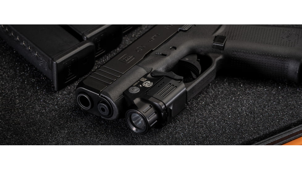 SureFire XSC Micro-Compact 350 Lumens Pistol Light , Glock Slimline G43X and G48 with Accessory Rail, White Light, Hard Anodized Black, XSC-A