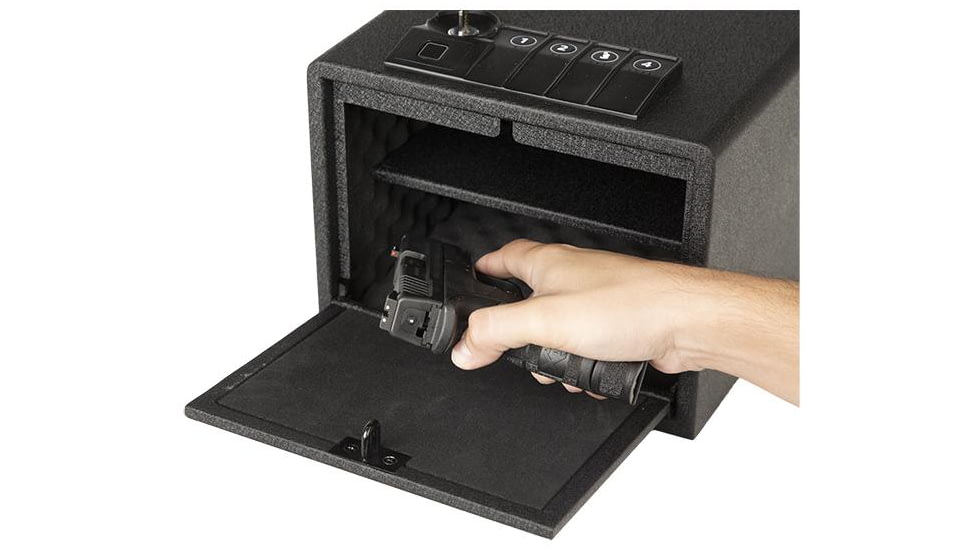 USED Surelock Security QuickTouch Vault 300 Digital + Bio, Black Powder Coating, 3418949, EDEMO1, Condition Parts Only/Salvage, Defective