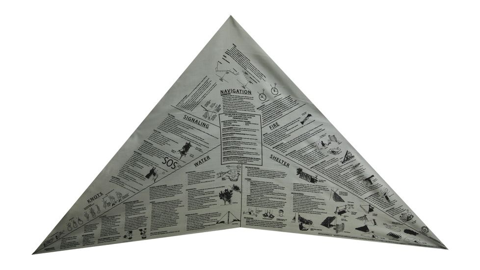 Survival Metrics Head for Survival Triangular Bandana, Gray METHST