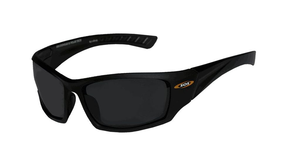 Survival Optics Sunglasses Shields/Fluid Sunglasses,Black Frame,TAC 1.0 Polarized Lens 3861