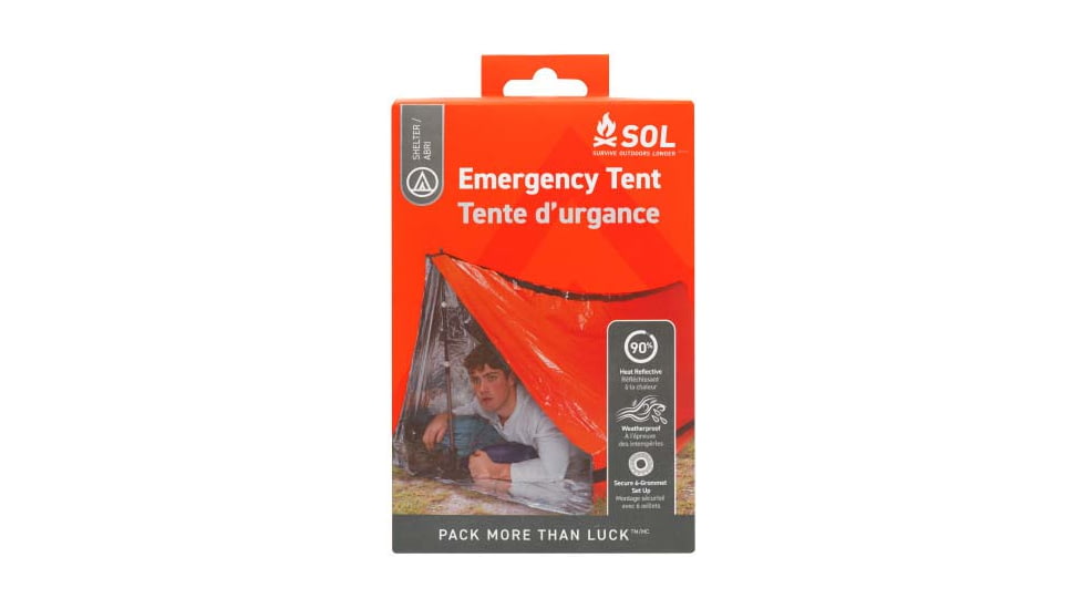 Survive Outdoors Longer Emergency Tent, Orange, 0140-1226