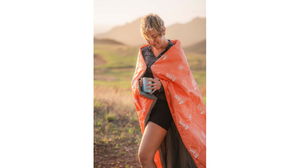 Survive Outdoors Longer Escape Insulated Blanket, Orange, 0140-2001