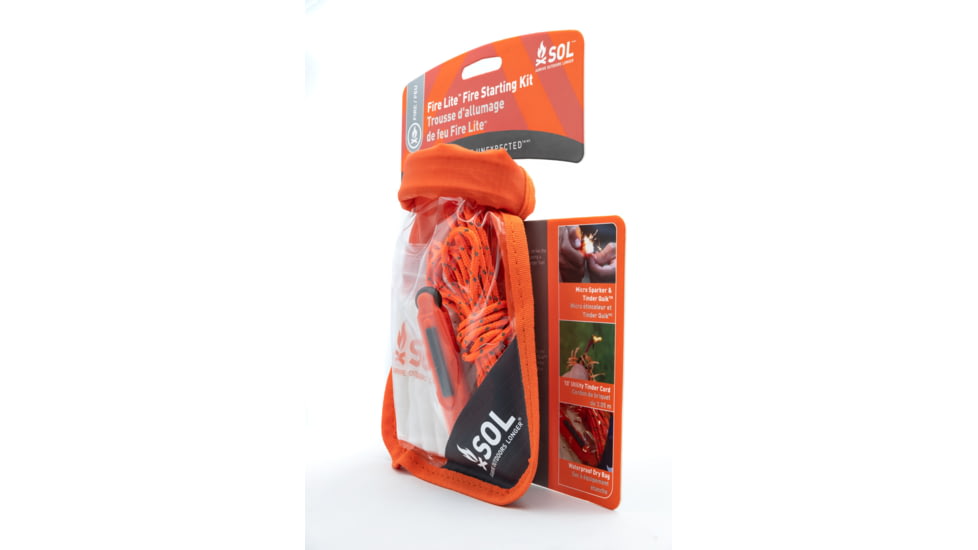 Survive Outdoors Longer Fire Lite Kit in Dry Bag, 0140-1234