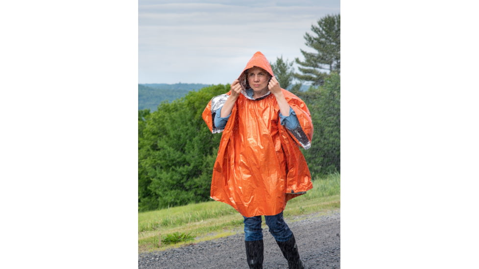 Survive Outdoors Longer Heat Reflective Poncho, 0140-6001