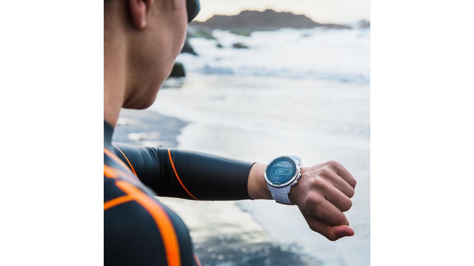 Suunto 9 G1 Baro Durable Multisport GPS Watch, White, w/o Smart Sensor and Heart Rate Belt SS050021000