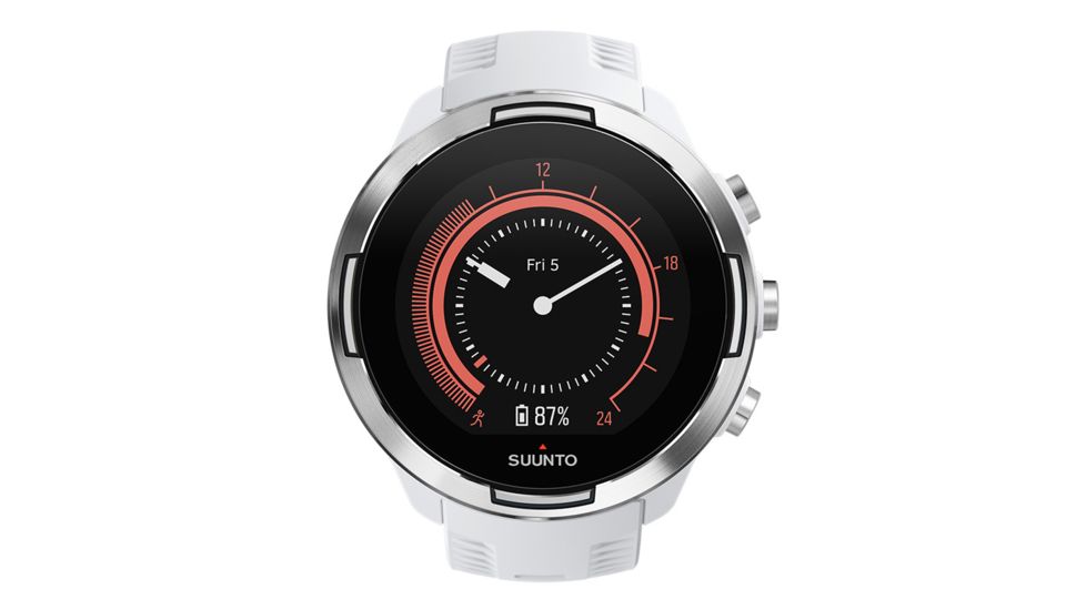 Suunto 9 G1 Baro Durable Multisport GPS Watch, White, w/o Smart Sensor and Heart Rate Belt SS050021000