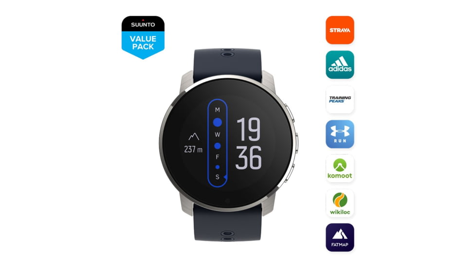 Suunto 9 Peak Watches, Blue Titanium, SS050520000