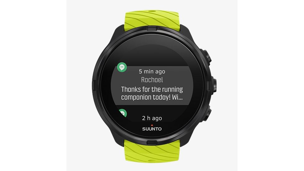 Suunto 9 Watches, Stainless Steel Case/ Lime Silicone Strap SS050144000