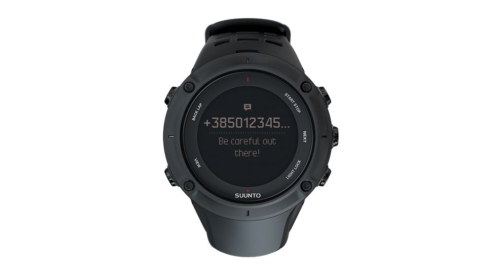 Suunto Ambit3 Peak Watch w/ Barometer and Compass, Black, Altitude Function SS020677000
