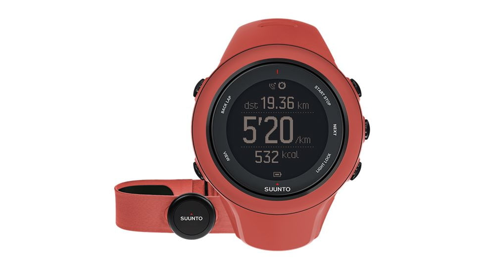 Suunto Ambit3 Sport HR Multisport  Gps Watch With Heart Rate, Coral SS021469000