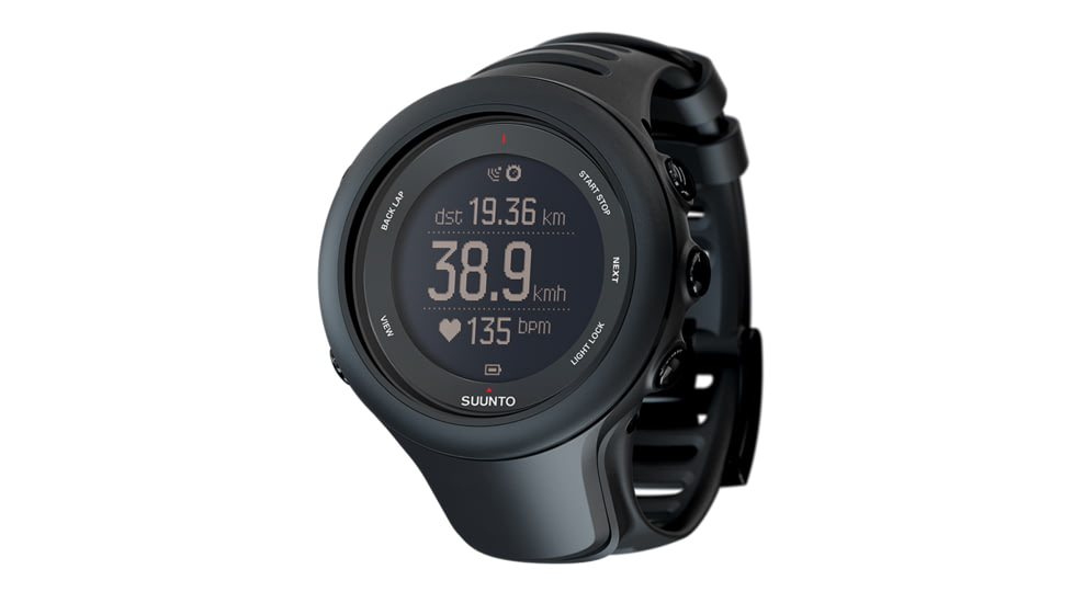 Suunto Ambit3 Sport Watch w/ GPS, Compass, and Heart Rate Function, Black SS020681000