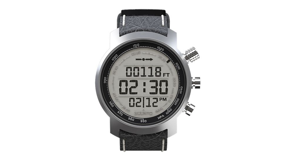 Suunto Elementum Terra Watch, Leather Band, Light Face SS014523000