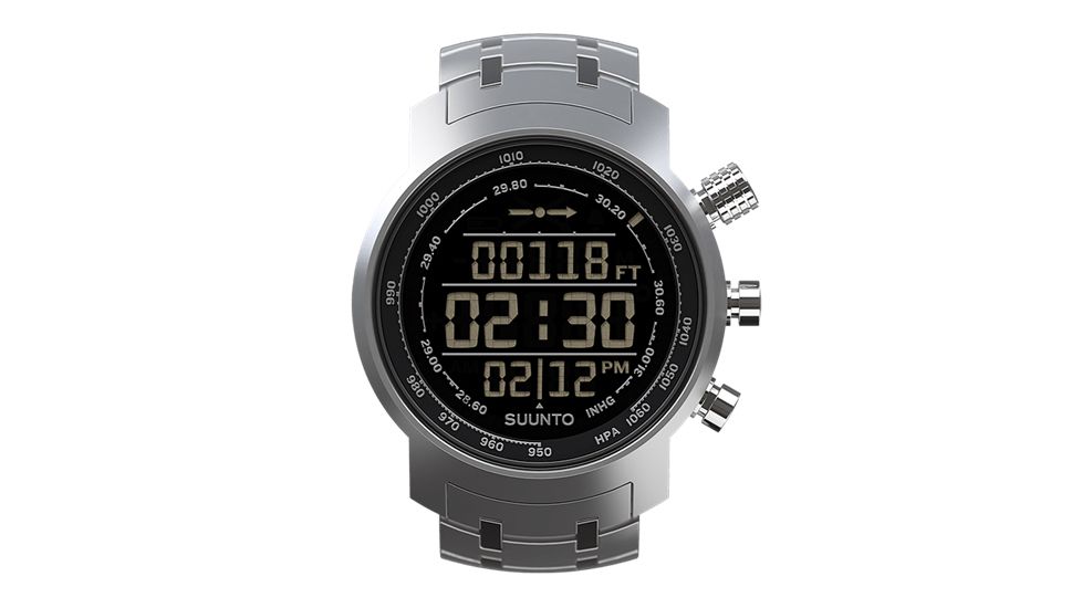 Suunto Elementum Terra Watch, Steel Band, Dark Face SS014521000