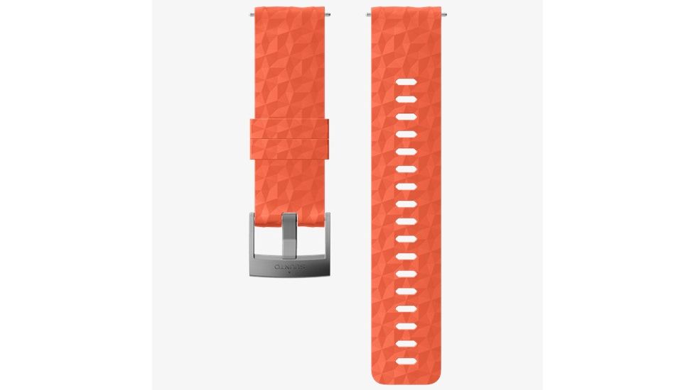 Suunto Explore 1 24mm Silicone Strap, Coral/Gray, M SS050220000