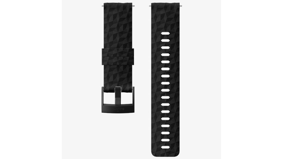 Suunto Explore 1 24mm Silicone Strap, Black Black, M SS050221000