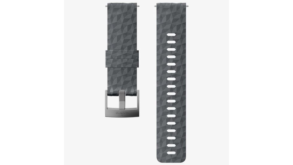 Suunto Explore 1 24mm Silicone Strap, Graphite Gray, M SS050222000
