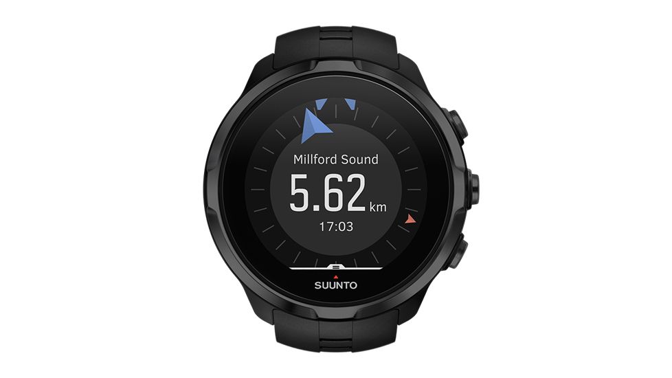 Suunto Spartan Sport Wrist Heart Rate Watch, All Black, SS022662000