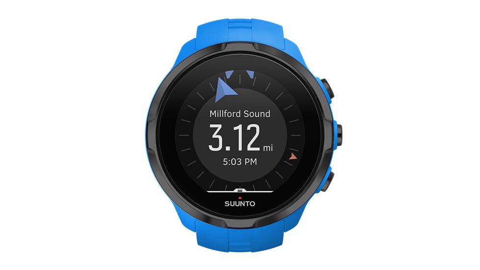 Suunto Spartan Sport Wrist Heart Rate Watch, Blue, SS022663000