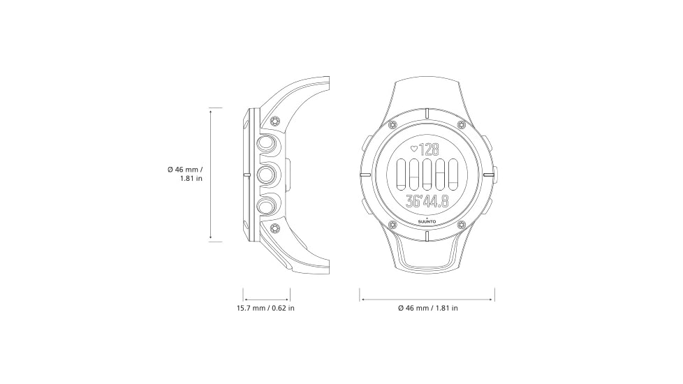 Suunto Spartan Trainer Wrist HR Sports Watch, Black SS022668000
