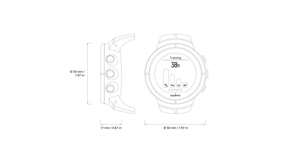 Suunto Spartan Ultra Copper Special Edition Advanced Multisport GPS Watch, w/ Heart Rate Belt SS022944000