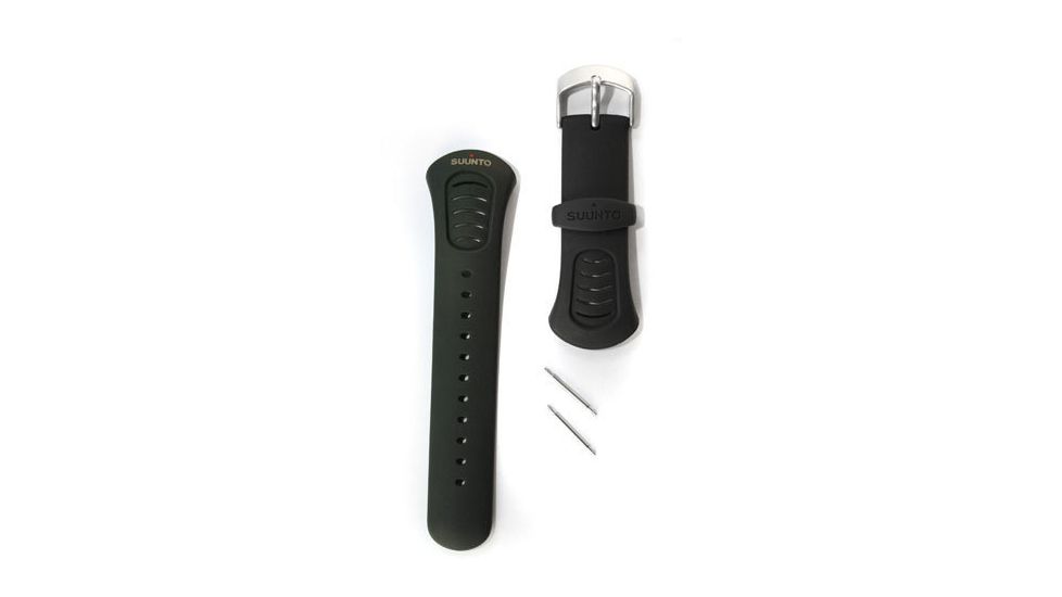 Suunto X6 Watch Straps In Black w/ Elastomer