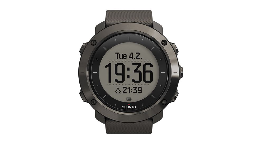 Suunto Traverse Gps Outdoor Watch With Versatile Navigation Functions For Hiking And Trekking, Black SS021843000