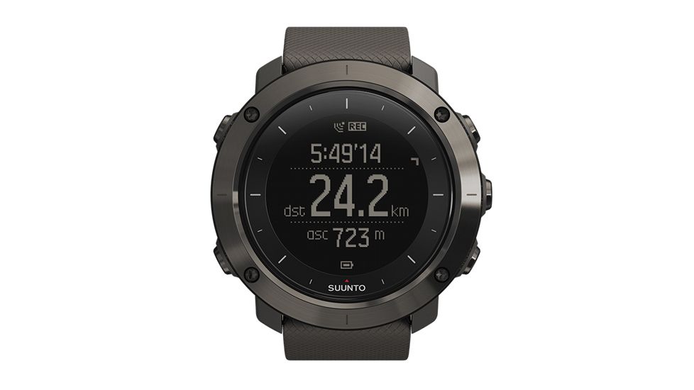 Suunto Traverse Gps Outdoor Watch With Versatile Navigation Functions For Hiking And Trekking, Black SS021843000