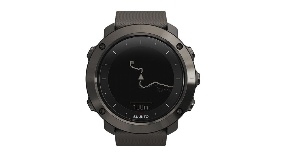 Suunto Traverse Gps Outdoor Watch With Versatile Navigation Functions For Hiking And Trekking, Black SS021843000