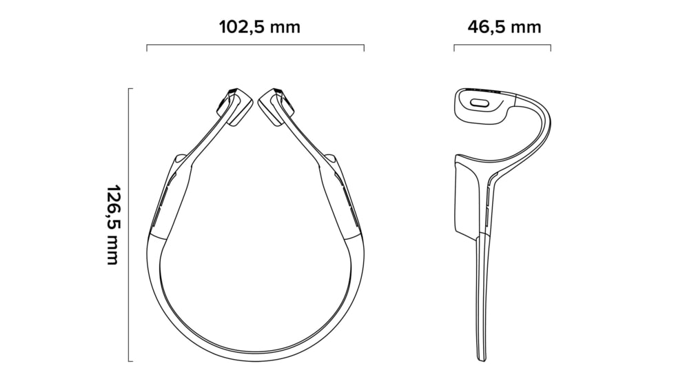 Suunto Wing Headphones, Black/Lava Red, One Size, SS050944000